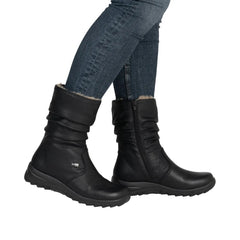 Rieker Cizme dama piele naturala Z7171 02 negru ID5247-NG