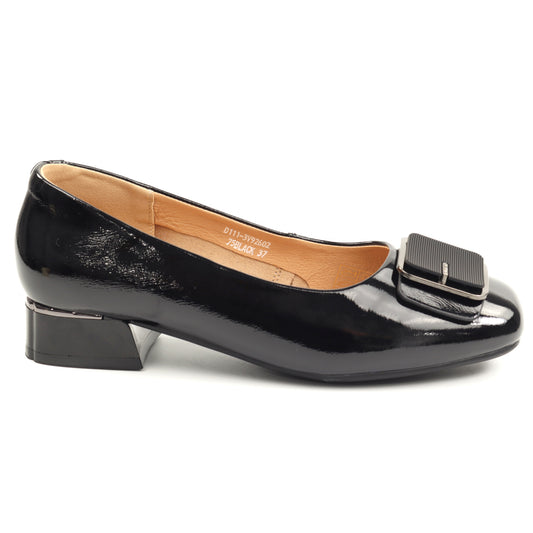 Anna Viotti Pantofi dama D111 3V92602 75 negru lac ID5324-NGL