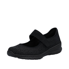 Rieker Pantofi dama perforati N4299 00 negru ID5331-NG