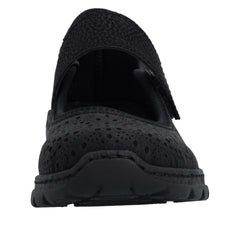 Rieker Pantofi dama perforati N4299 00 negru ID5331-NG