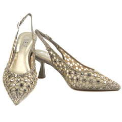 Menbur Pantofi dama decupati AM728 argintiu ID5351-AG