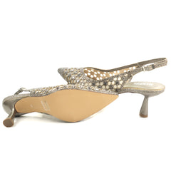 Menbur Pantofi dama decupati AM728 argintiu ID5351-AG