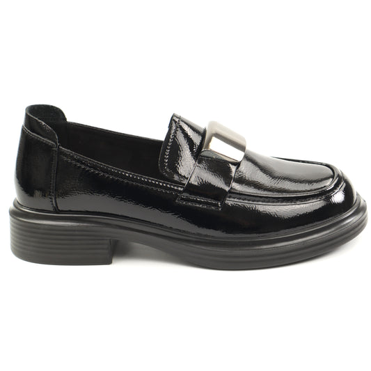 Pass Collection Pantofi dama M5M580012A 01 L negru lac ID5360-NGL