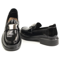 Pass Collection Pantofi dama M5M580012A 01 L negru lac ID5360-NGL