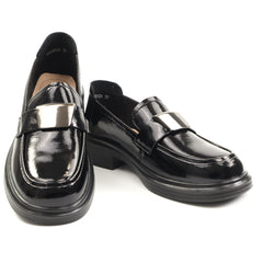 Pass Collection Pantofi dama M5M580012A 01 L negru lac ID5360-NGL