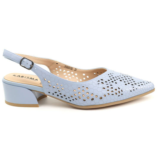 Karisma Pantofi dama decupati piele naturala JYJY80013C 41 N BLUE ID5369-BLU