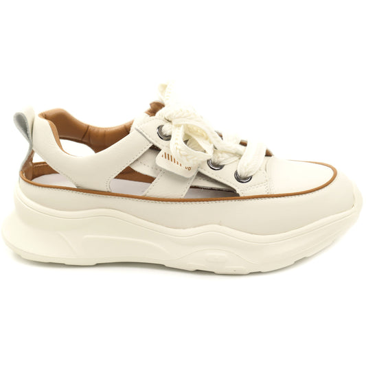 Franco Gerardo Pantofi dama decupati piele naturala 208 WHITE ID5375-WHT