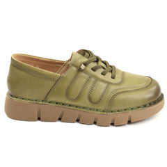 Formazione Pantofi dama piele naturala KM2583 GREEN ID5377-GRN