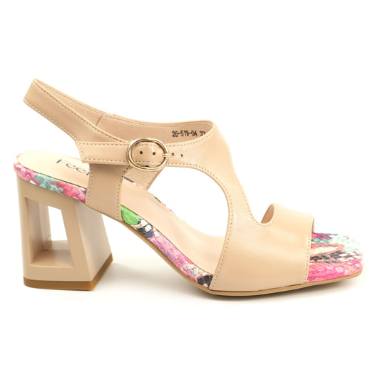 Feeling Sandale dama piele naturala 26 519 04 BEIGE ID5394-BEIGE