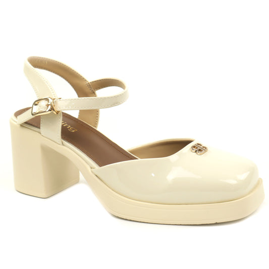 Feeling Pantofi dama piele naturala 3533 7 BEIGE ID5396-BEIGE