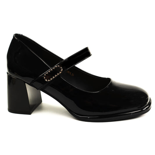 Feeling Pantofi dama piele naturala 91295  BLACK ID5397-BLK