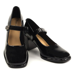 Feeling Pantofi dama piele naturala 91295  BLACK ID5397-BLK
