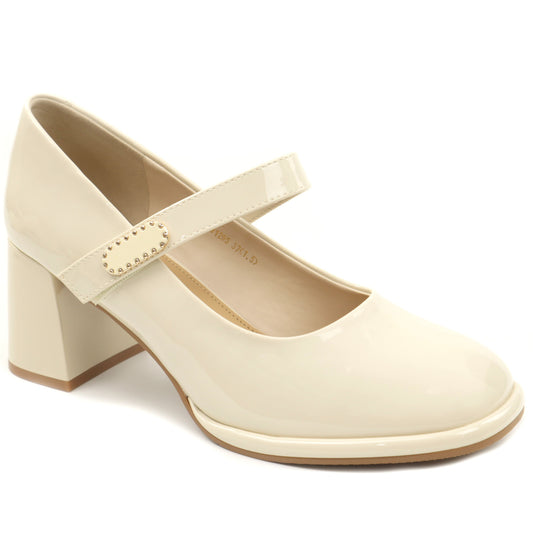 Feeling Pantofi dama piele naturala 91295  WHITE ID5397-WHT