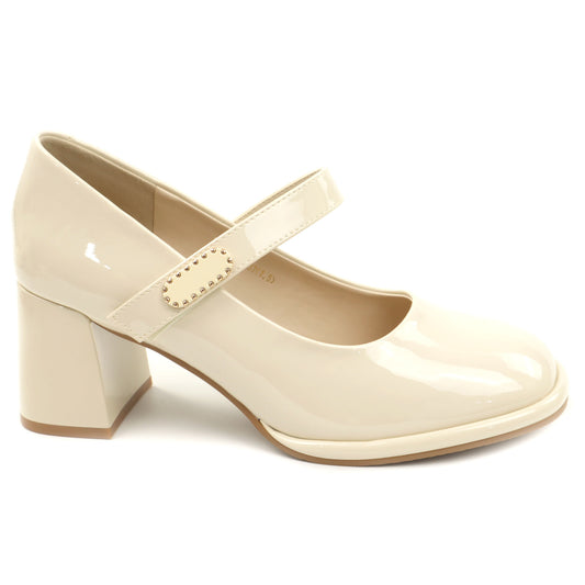 Feeling Pantofi dama piele naturala 91295  WHITE ID5397-WHT