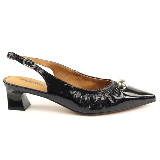 Feeling Pantofi dama piele naturala 58038 BLACK ID5398-BLK