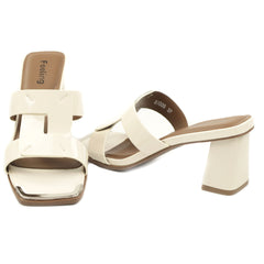 Feeling Papuci dama piele naturala 31099 BEIGE ID5400-BEIGE