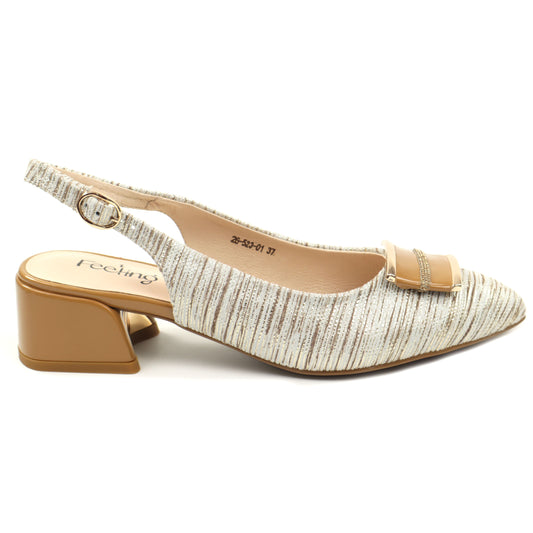 Feeling Sandale dama piele naturala 26 523 01 GOLD ID5401-GLD
