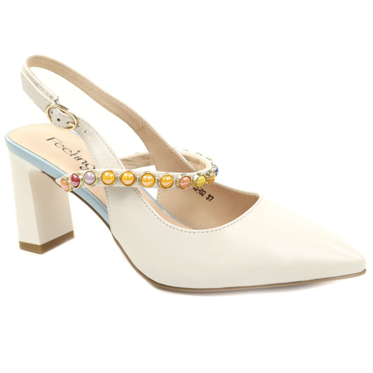 Feeling Sandale dama piele naturala 26 543 02 WHITE ID5404-WHT