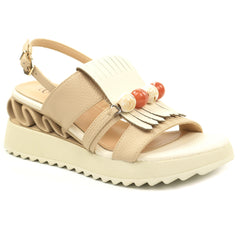 Anna Viotti Sandale dama piele naturala D106 RD909 A824 bej ID5427-BEJ