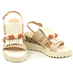 Anna Viotti Sandale dama piele naturala D106 RD909 A824 bej ID5427-BEJ