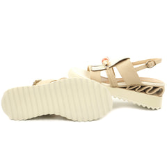 Anna Viotti Sandale dama piele naturala D106 RD909 A824 bej ID5427-BEJ