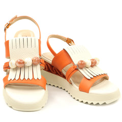 Anna Viotti Sandale dama piele naturala D106 RD909 A824 orange ID5427-ORG