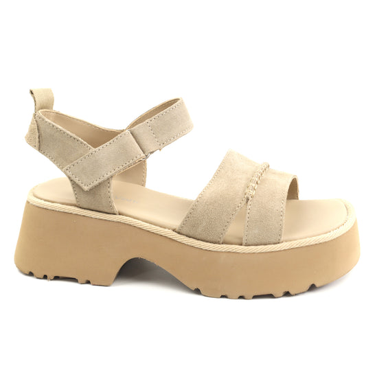Anna Viotti Sandale dama piele naturala D113 OWS003 1BEJ BEIGE ID5428-BEIGE