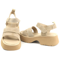 Anna Viotti Sandale dama piele naturala D113 OWS003 1BEJ BEIGE ID5428-BEIGE