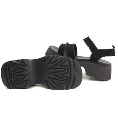 Anna Viotti Sandale dama piele naturala D113 OWS003 1BLACK BLACK ID5429-BLK