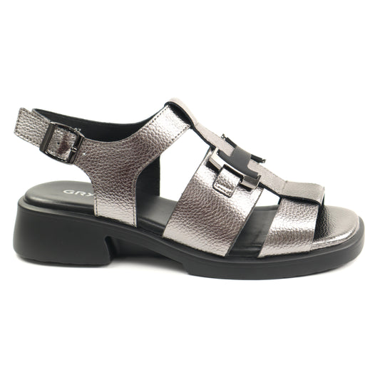 GRYXX Sandale dama piele naturala H176017K2B 18 N SILVER ID5437-SLV