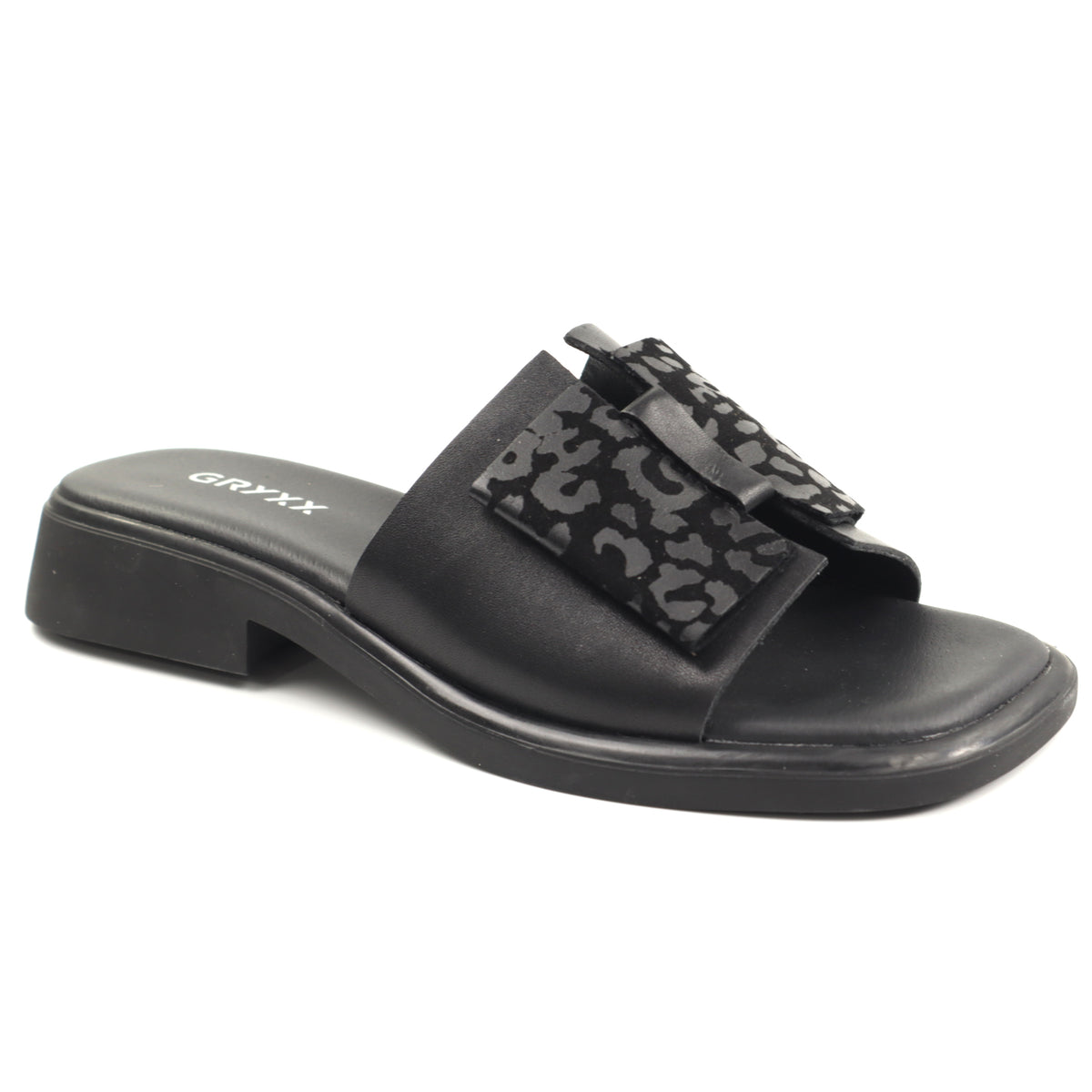GRYXX Papuci dama piele naturala H36A038 9A 01 N  BLACK ID5441-BLK