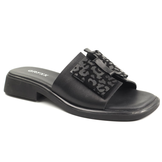 GRYXX Papuci dama piele naturala H36A038 9A 01 N  BLACK ID5441-BLK