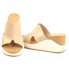Formazione Papuci dama piele naturala 2555 apricot ID5450-APR
