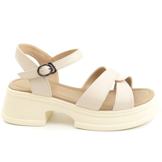 Formazione Sandale dama piele naturala 2567 CREAM ID5452-CREAM