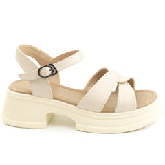 Formazione Sandale dama piele naturala 2567 CREAM ID5452-CREAM