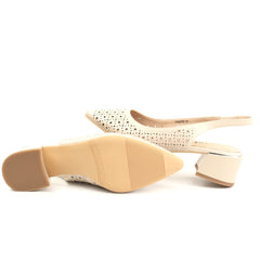 Karisma Pantofi dama decupati piele naturala JYJY60005B 02 N bej ID5458-BEJ