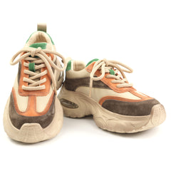 Franco Gerardo Pantofi dama piele naturala HY2158 ORANGE/GREEN ID5461-ORGR