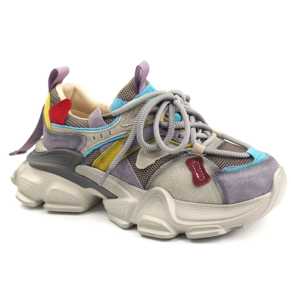 Franco Gerardo Pantofi dama piele naturala HY5782 PURPLE/BLUE ID5463-PRBL