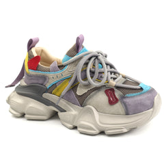 Franco Gerardo Pantofi dama piele naturala HY5782 PURPLE/BLUE ID5463-PRBL