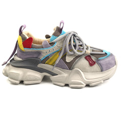 Franco Gerardo Pantofi dama piele naturala HY5782 PURPLE/BLUE ID5463-PRBL