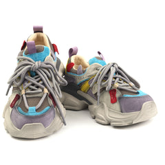 Franco Gerardo Pantofi dama piele naturala HY5782 PURPLE/BLUE ID5463-PRBL