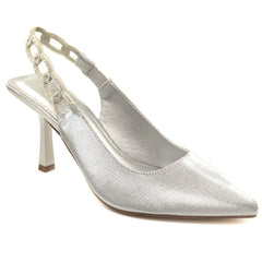 Menbur Pantofi dama decupati AM72409 argintiu ID5468-AG