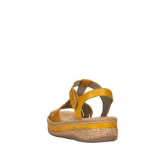 Rieker Sandale dama piele naturala V0919 68 galben ID5474-GLB