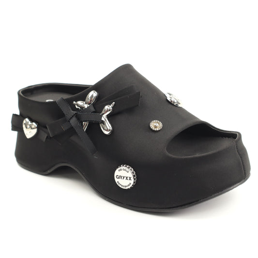 GRYXX Papuci dama 7R5D1070 01 S BLACK ID5476-BLK