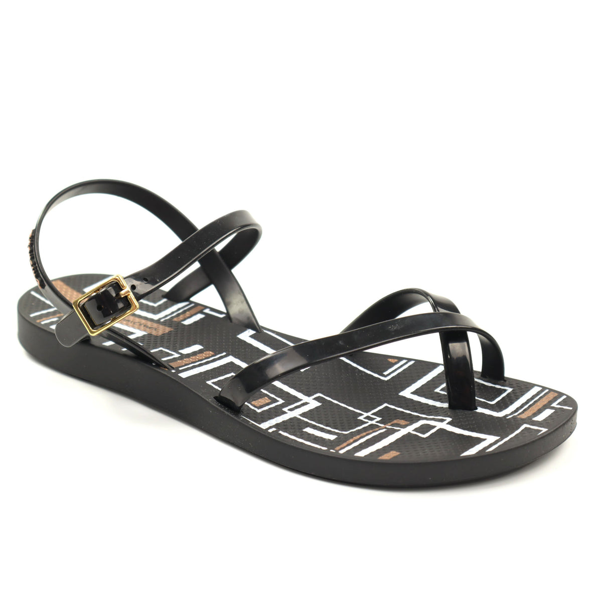 Ipanema Sandale dama FASHION SAND 82842 BL730 BLACK/WHITE/BRONZE ID5481-BLWHBZ