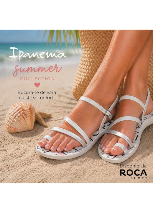 Ipanema Sandale dama FASHION SAND 82842 BL732 WHITE/BLACK/PINK ID5484-WHBKPK