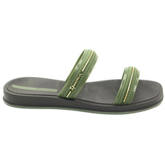 Ipanema Papuci dama GLOW SLIDE 27400 BR774 BLACK/GREEN/GOLD ID5485-BLGRGD