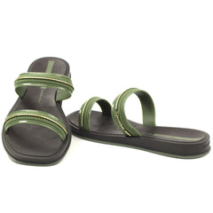 Ipanema Papuci dama GLOW SLIDE 27400 BR774 BLACK/GREEN/GOLD ID5485-BLGRGD