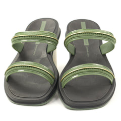 Ipanema Papuci dama GLOW SLIDE 27400 BR774 BLACK/GREEN/GOLD ID5485-BLGRGD
