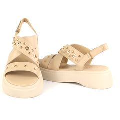 Epica Sandale dama piele naturala H1WC80014C 03 N bej ID5487-BEJ
